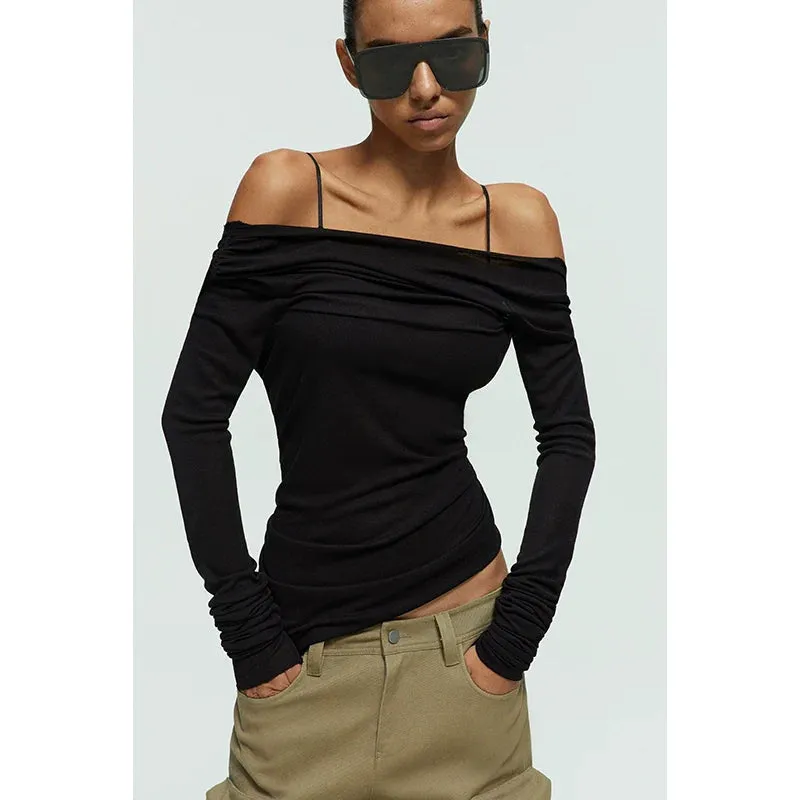 Asymmetrical Open Back Blouse
