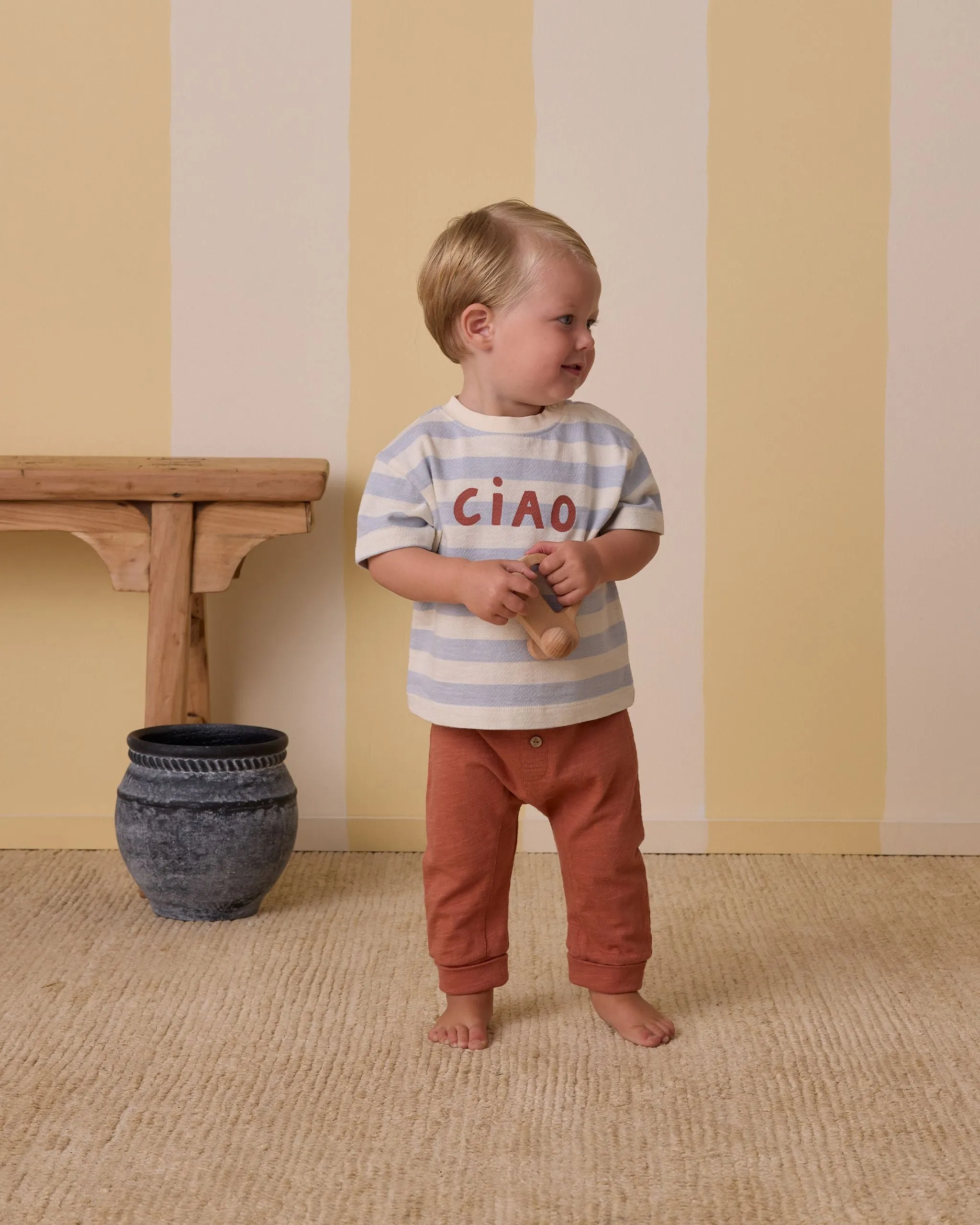 Baby Cru Pant - Poppy