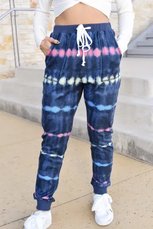 Charli Tie Dye Striped Joggers