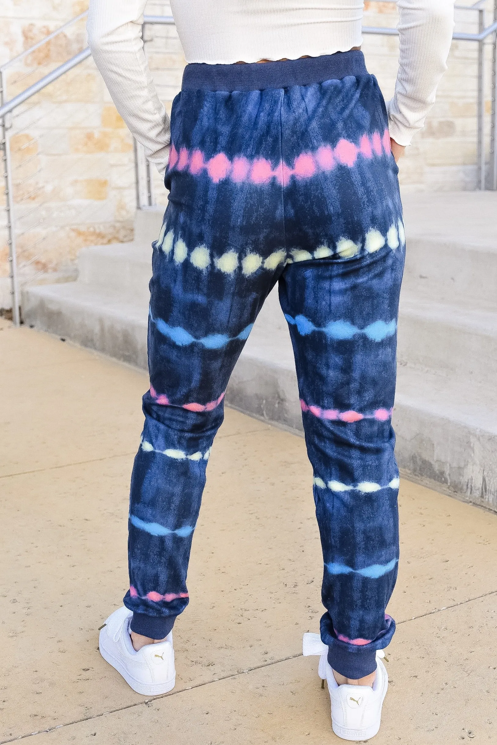 Charli Tie Dye Striped Joggers