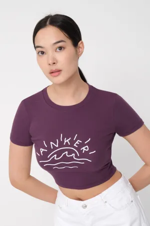 Crop T-shirt With Printed