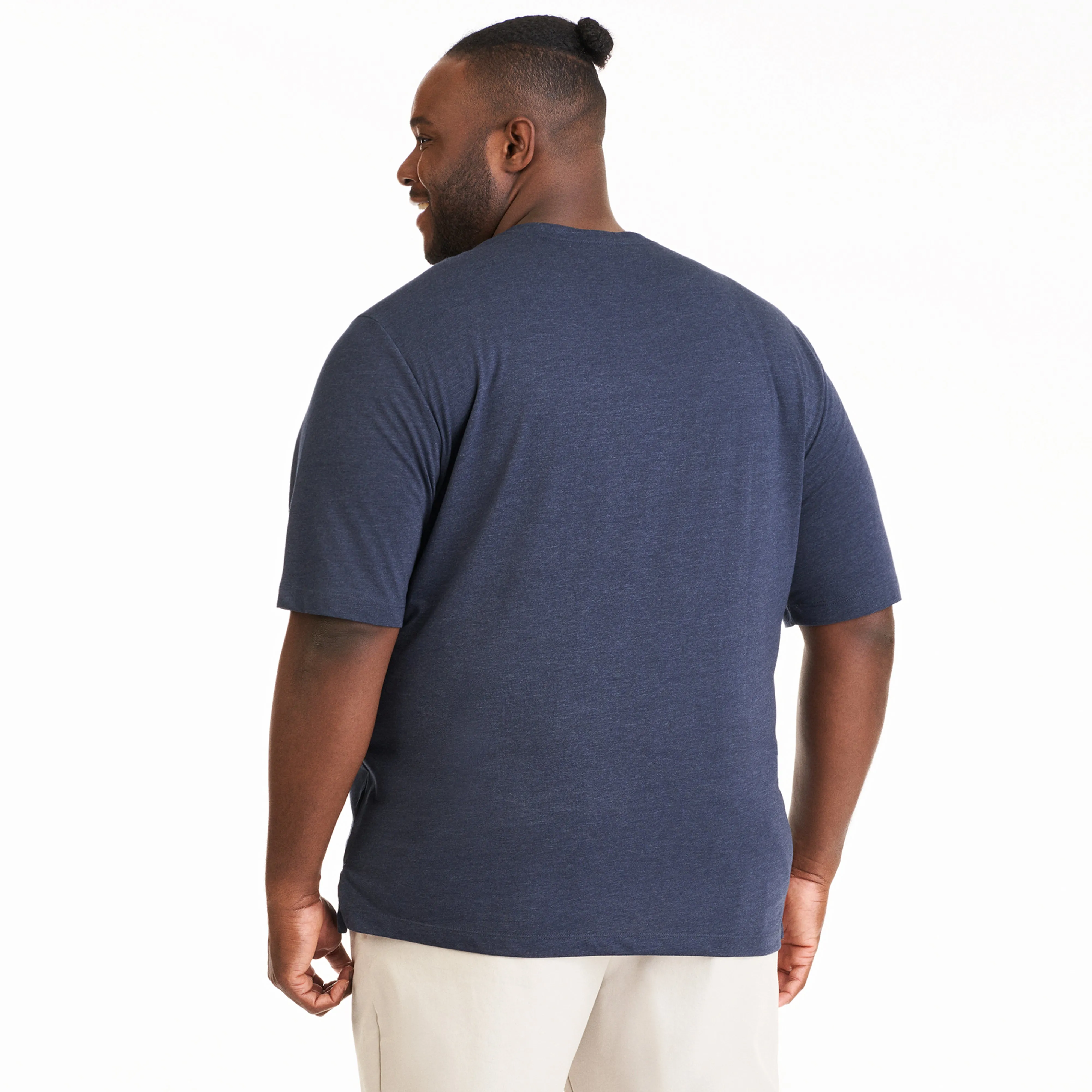 Essential Stain Shield V-Neck Tee - Big & Tall