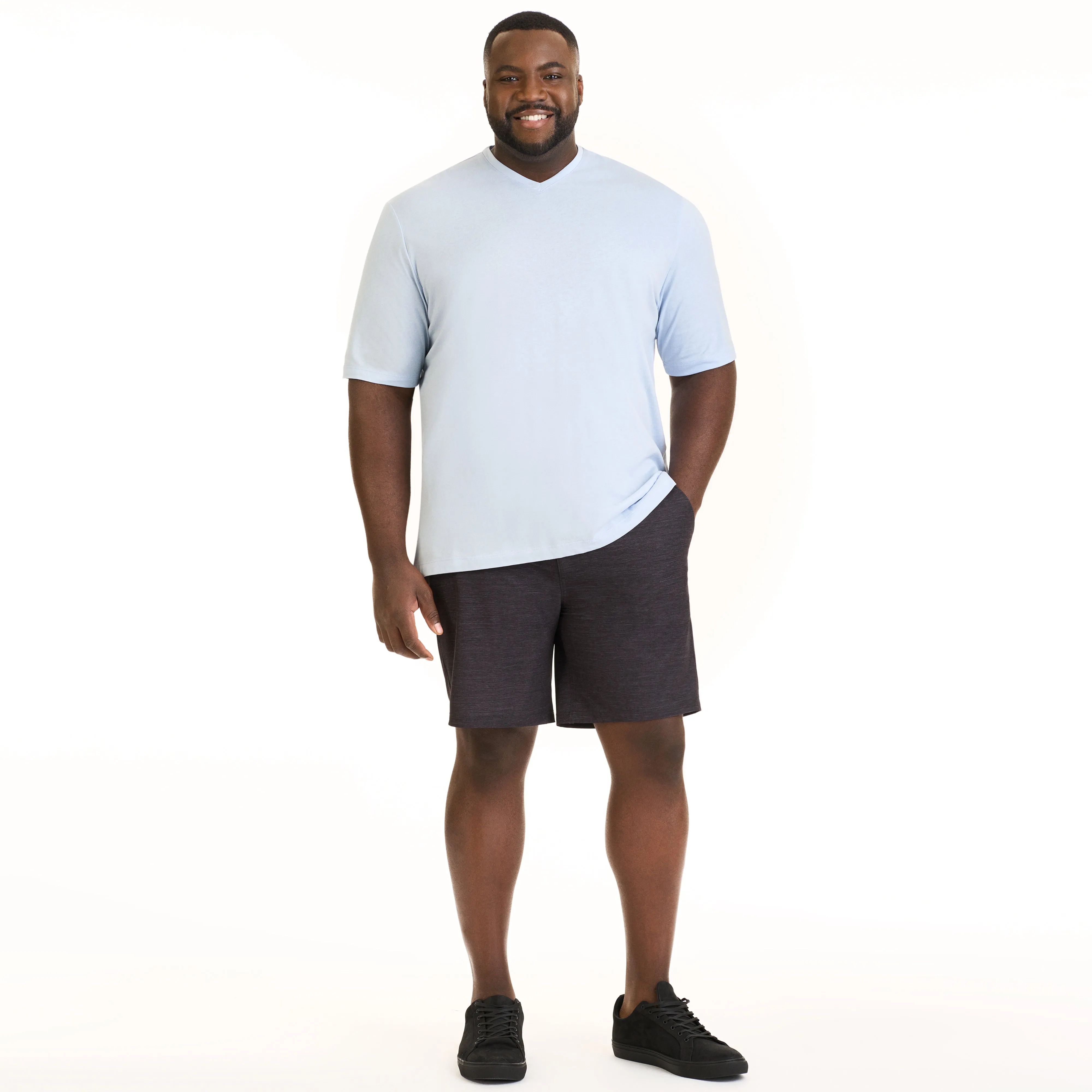 Essential Stain Shield V-Neck Tee - Big & Tall