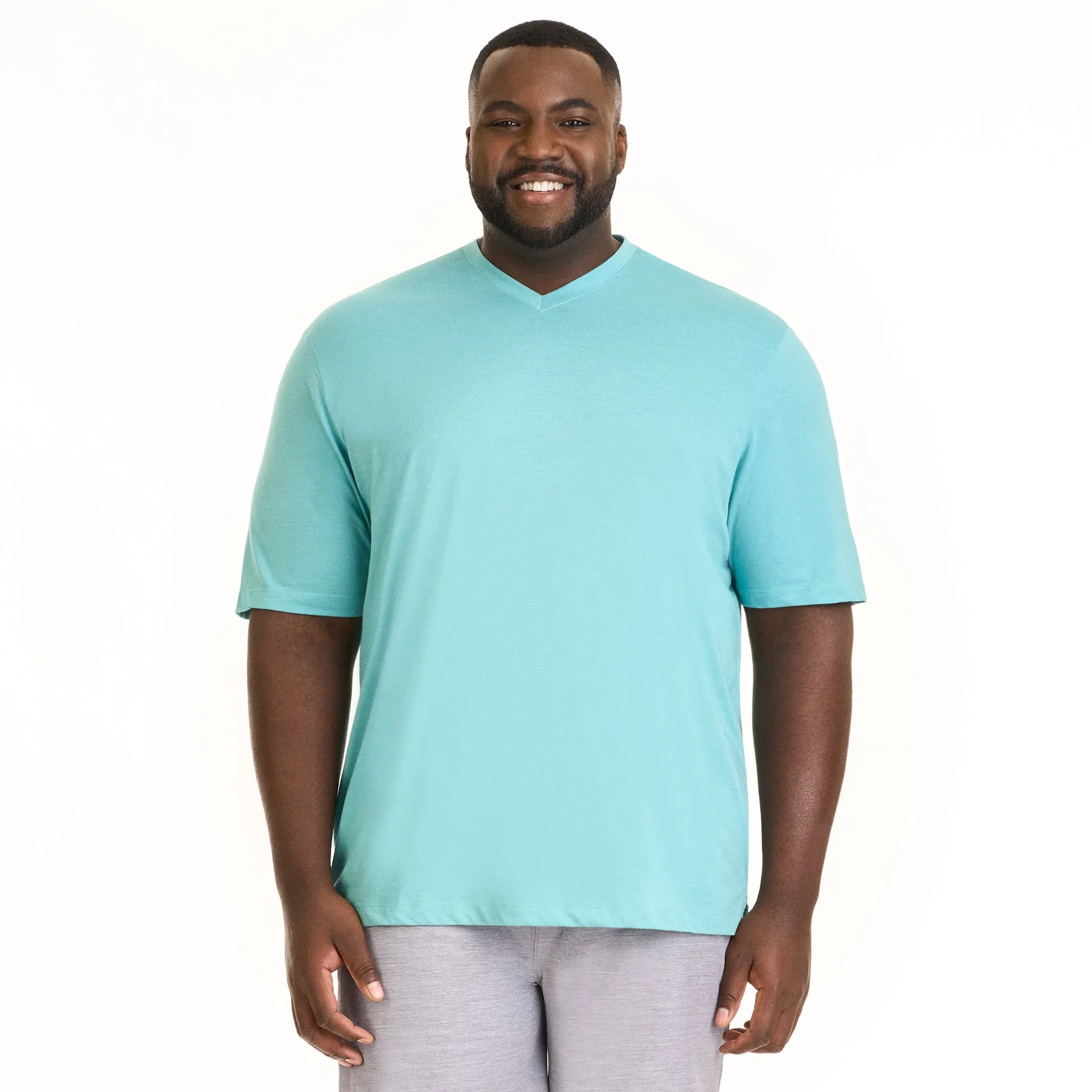 Essential Stain Shield V-Neck Tee - Big & Tall