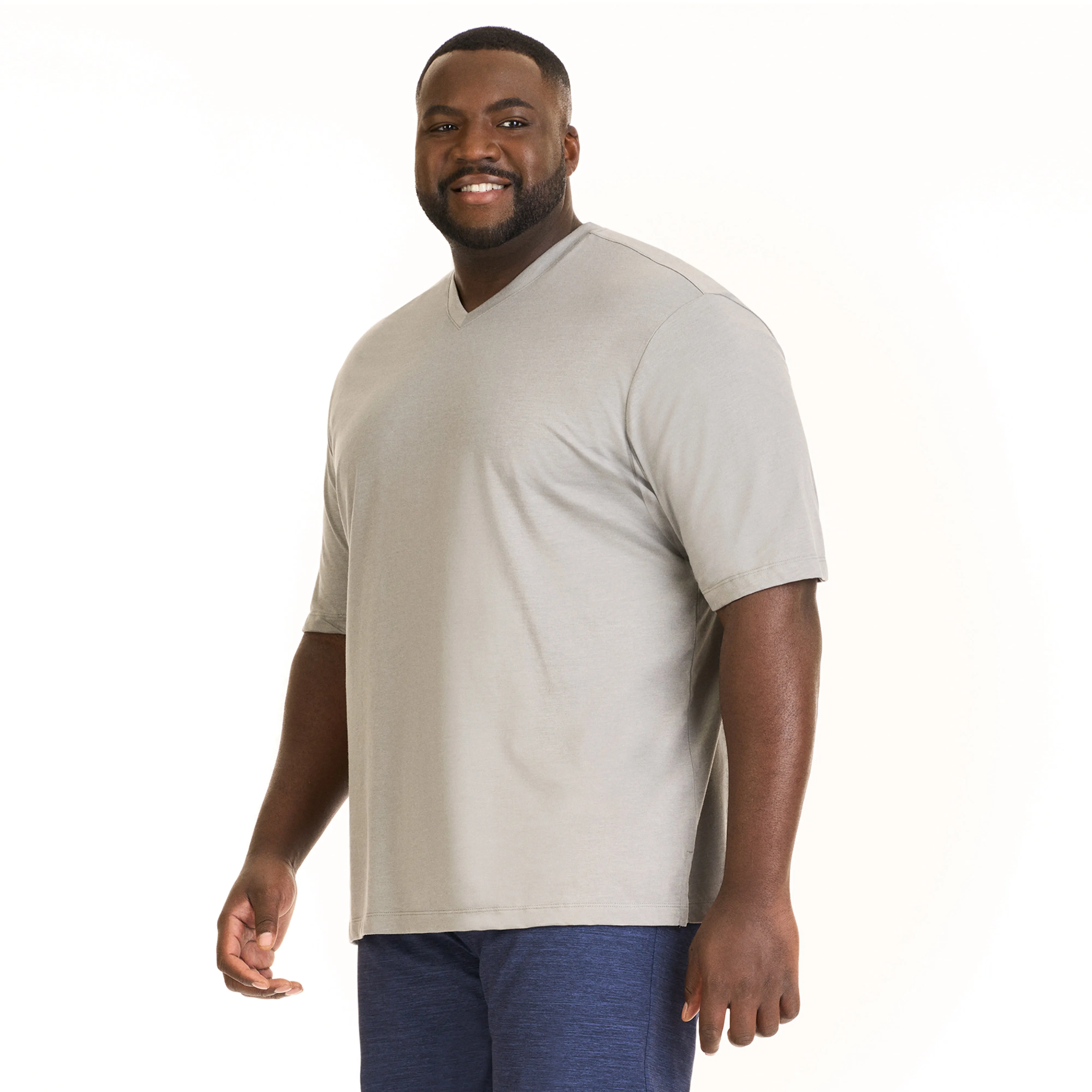 Essential Stain Shield V-Neck Tee - Big & Tall
