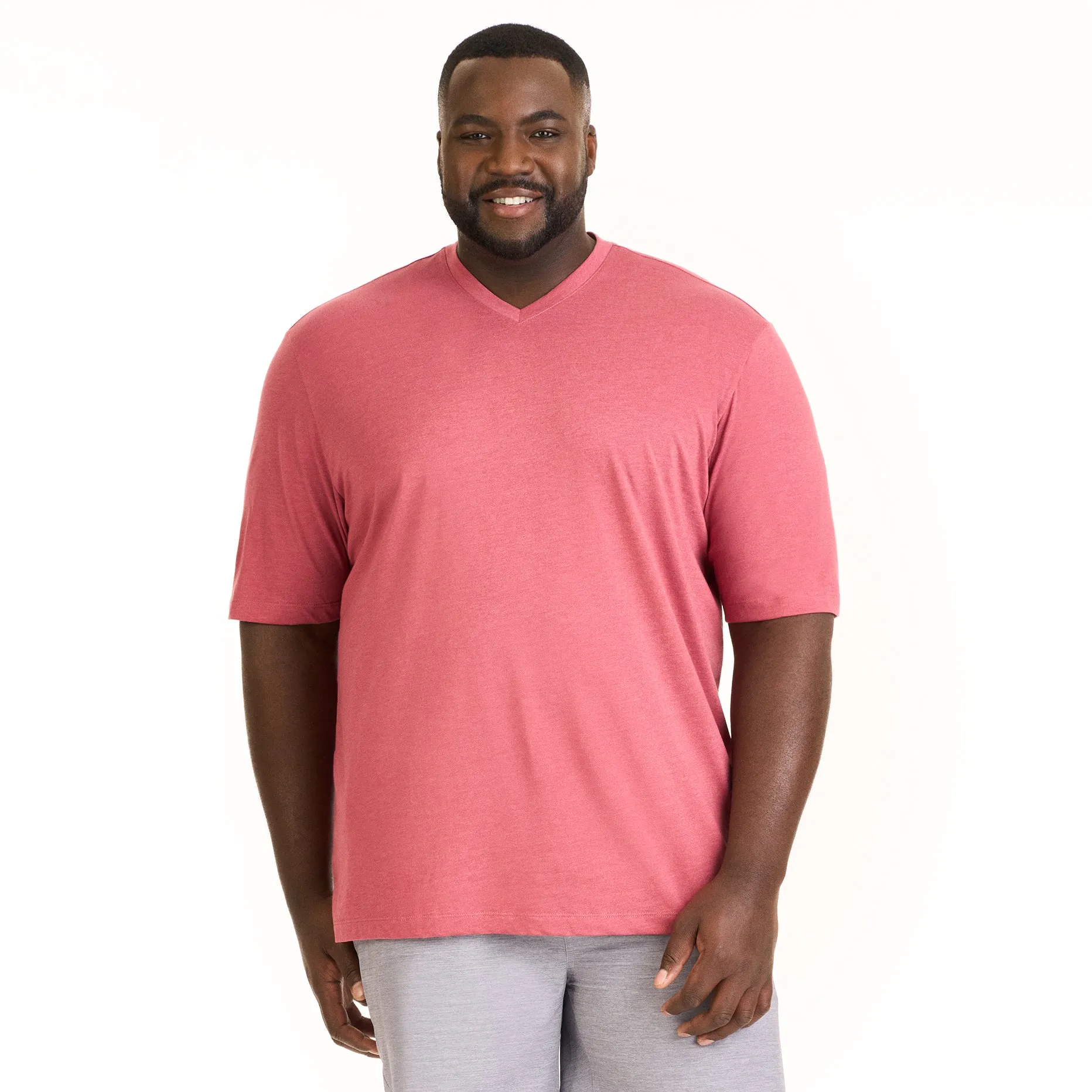Essential Stain Shield V-Neck Tee - Big & Tall