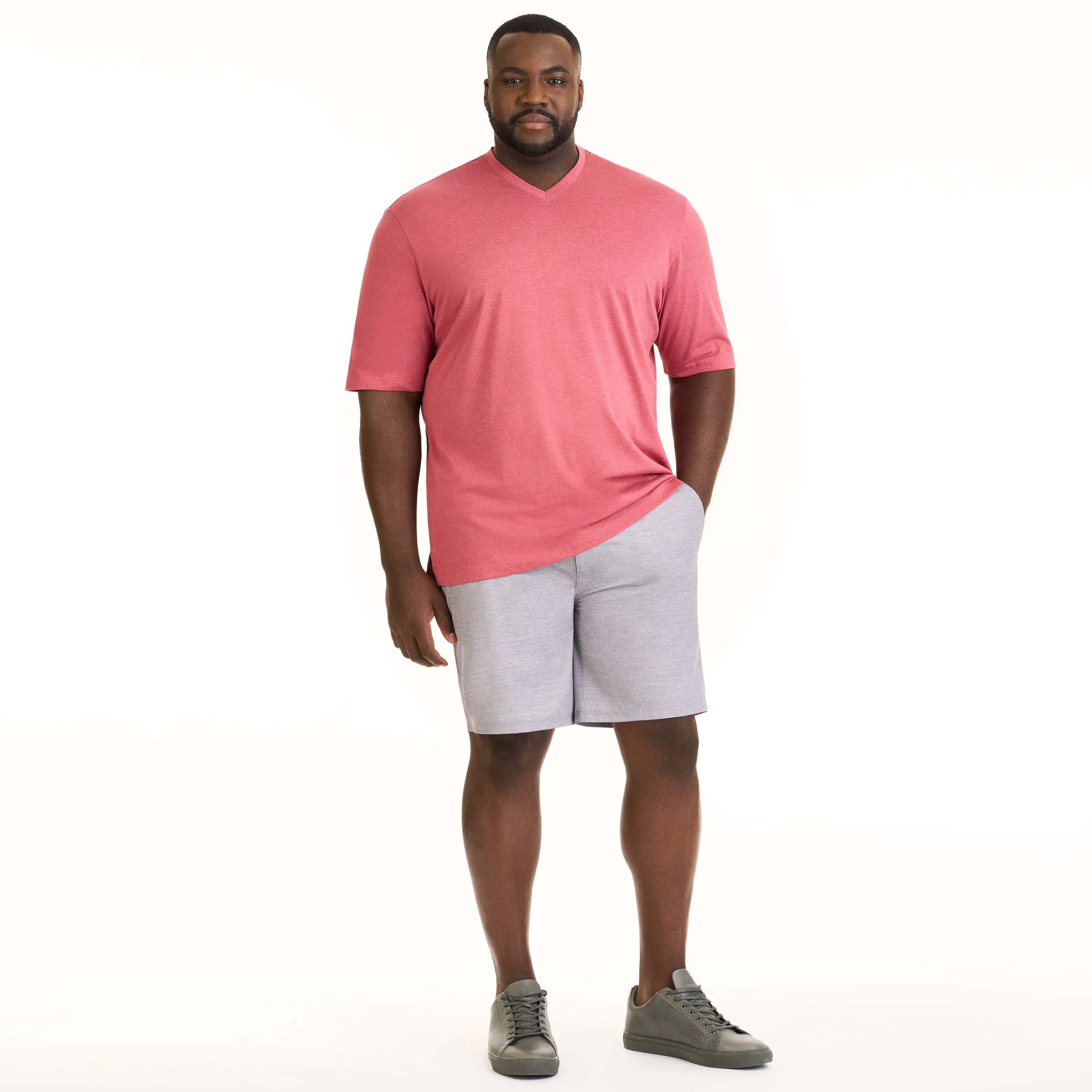 Essential Stain Shield V-Neck Tee - Big & Tall
