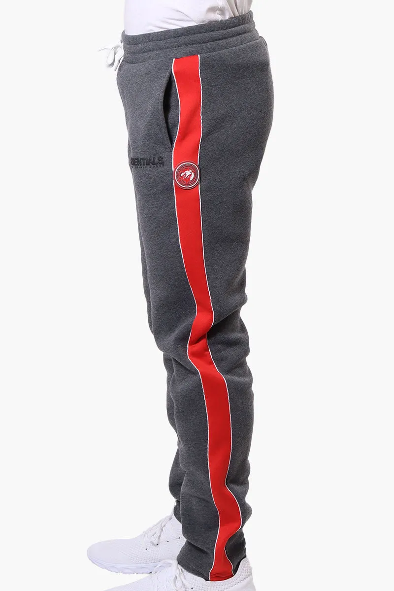Essentials Super Triple Goose Side Stripe Tie Waist Sweatpants - Grey