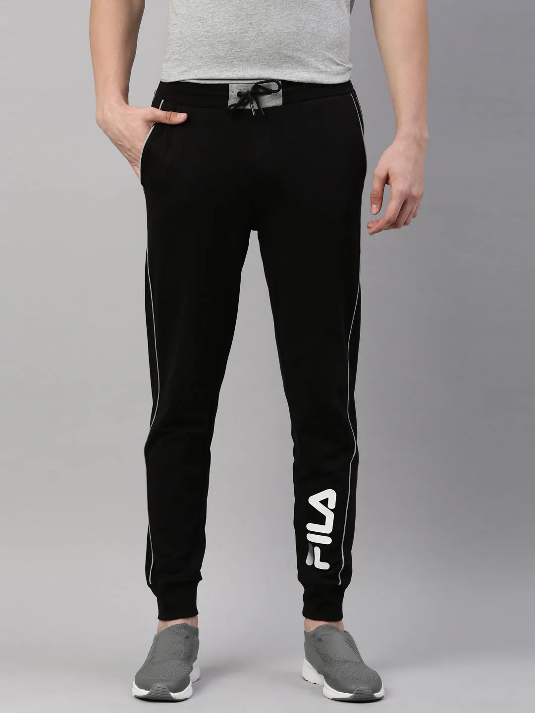 Fila Black Ogera Men's Cuffed Joggers