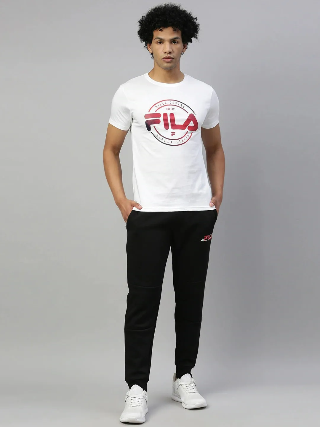 Fila White Doe Men's Cuffed Jogger
