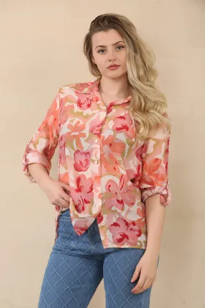 Floral Cotton Printed Blouse