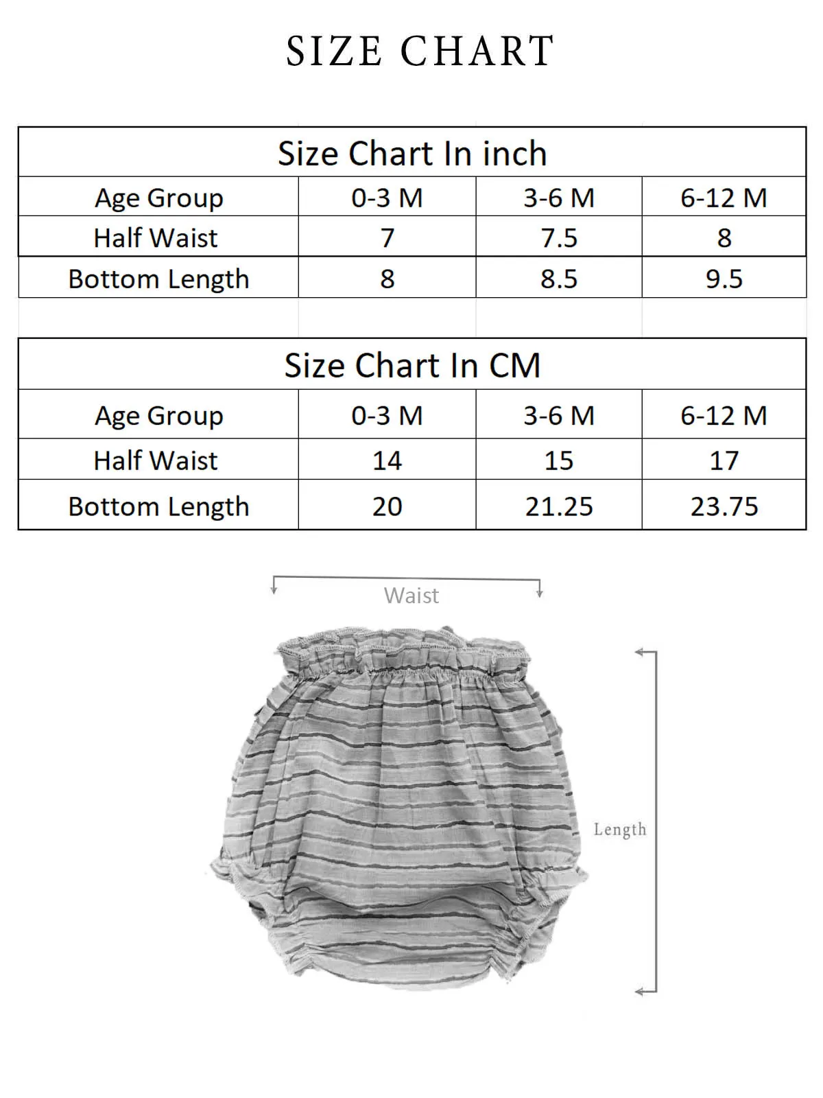 Halemons Baby Girl Pure Cotton Super Soft Butter Bloomers Pack of 3- Sky