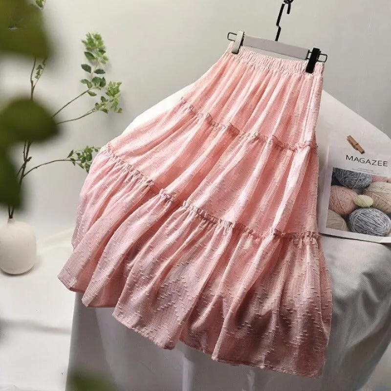 High Waist Summer Long Skirts For Women