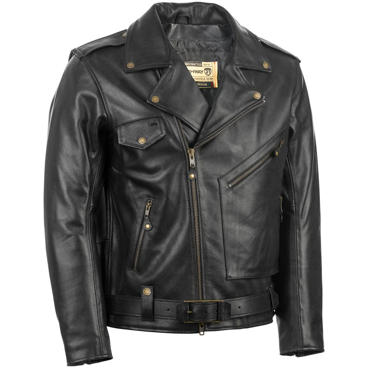 Highway 21 Murtaugh Motorcycle Leather Jacket