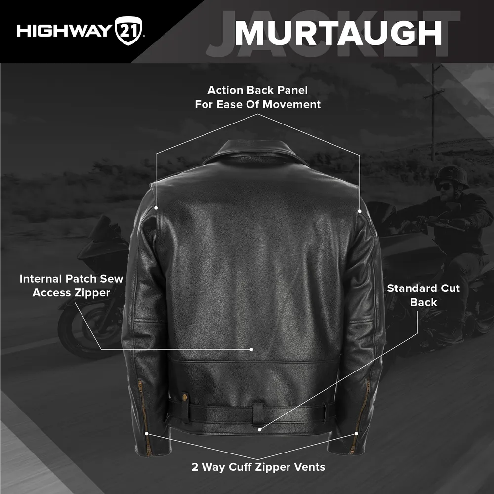 Highway 21 Murtaugh Motorcycle Leather Jacket