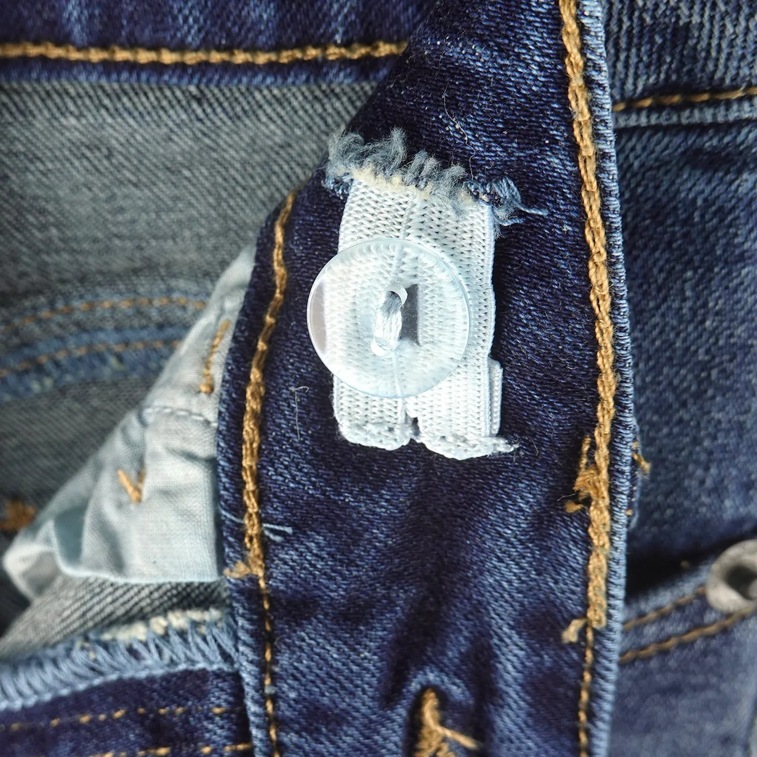 Little Girls Boys  Jeans, 5-14T Micro Distressed Elastic Waistband Inside Stretchy Denim Pants