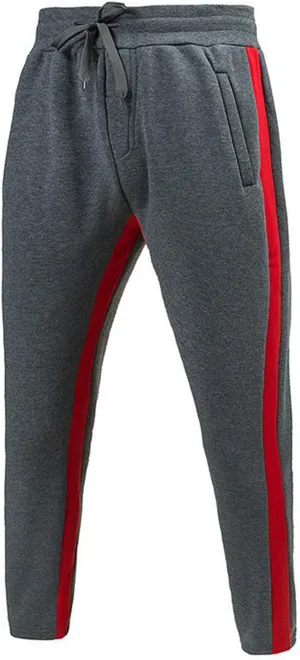 Men Colorblock Slim Fit Fitness Running Sweatpants Drawstring Soft Jogging Pants Casual Cozy Trousers with Pocket