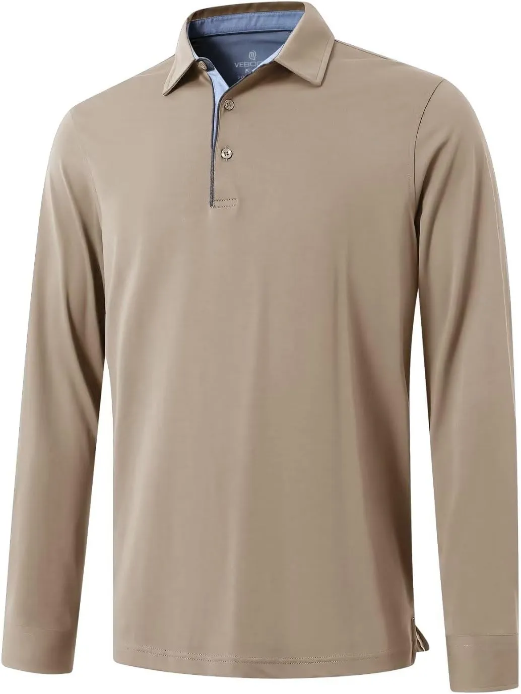 Men's Business Long and Short Sleeve Polo Shirts Mercerized Cotton Blend Casual Stylish Collared Shirts