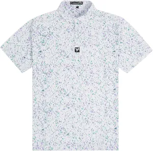 Mens Golf Shirt Short Sleeve Dry Fit Print Moisture Wicking Performance Patterns Collared Polo Shirt