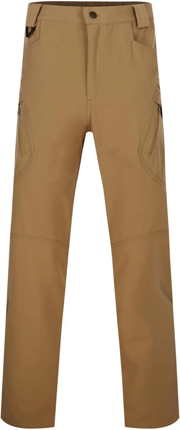 Mens Lightweight Cargo Tactical Pants Straight Leg Athletic Joggers Relaxed Fit Overalls Hiking Work Trousers