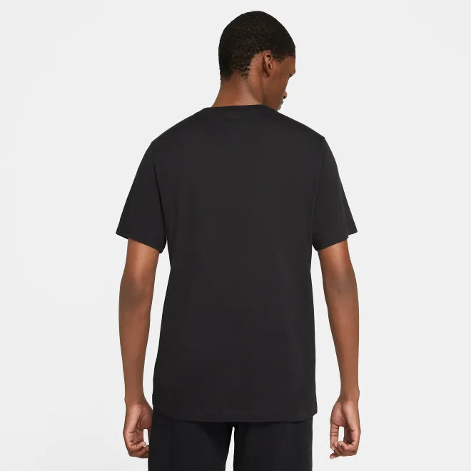 Men's Nike Essential Embroidered Tee (Standard Fit)(Black/Red)(AR4997-016)