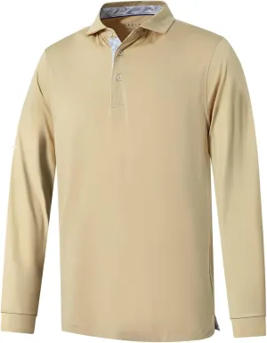 Mens Polo Shirts Short and Long Sleeve Casual Solid Stylish Dry Fit Performance Designed Collared Golf Polo Shirts for Men