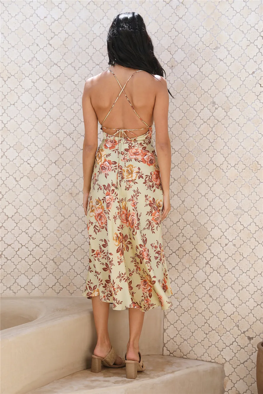 Ocean Breeze Midi Dress Green