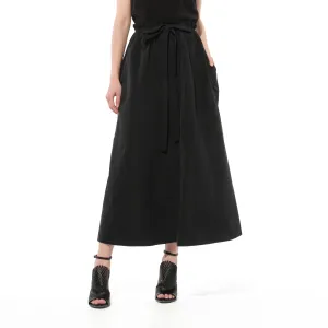 Podium L62 Slited Skirt in Black