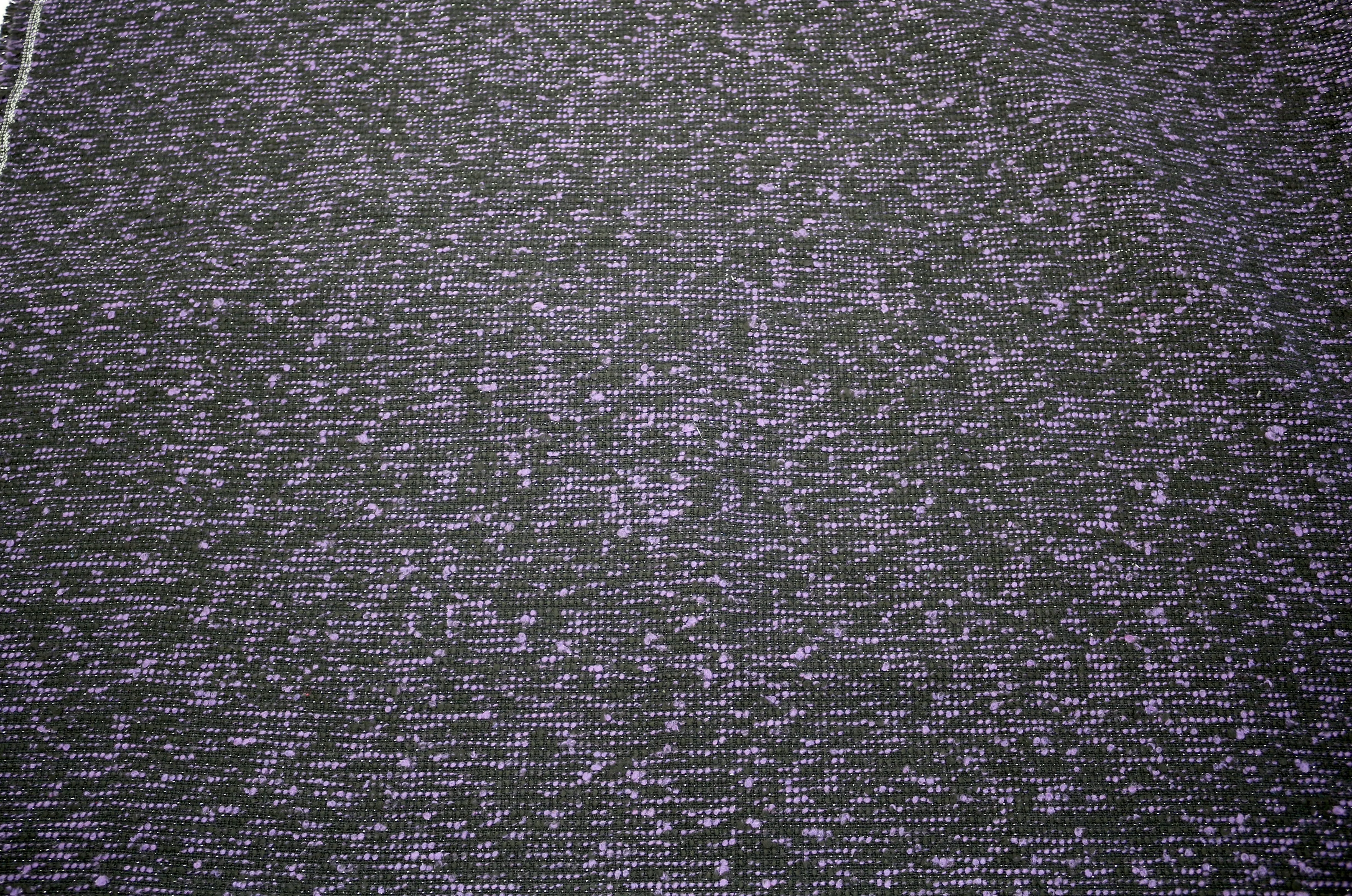 Purple and Black Suiting Fabric – 58" x 1  Yards