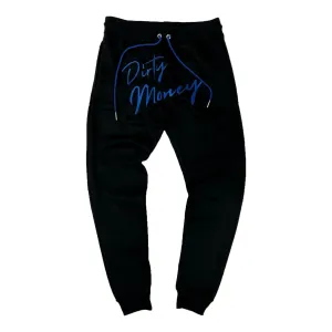 Retro Label Dirty Money Joggers (Retro 1 KO Storm Blue)
