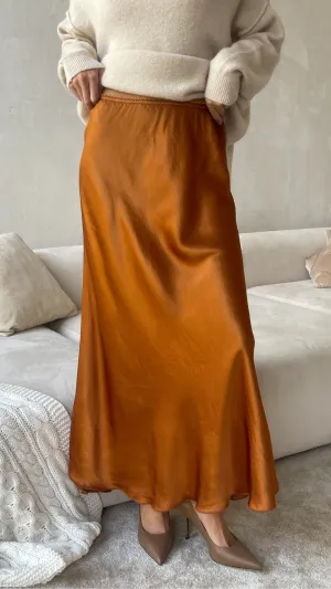 SASHA SKIRT - BURNT ORANGE