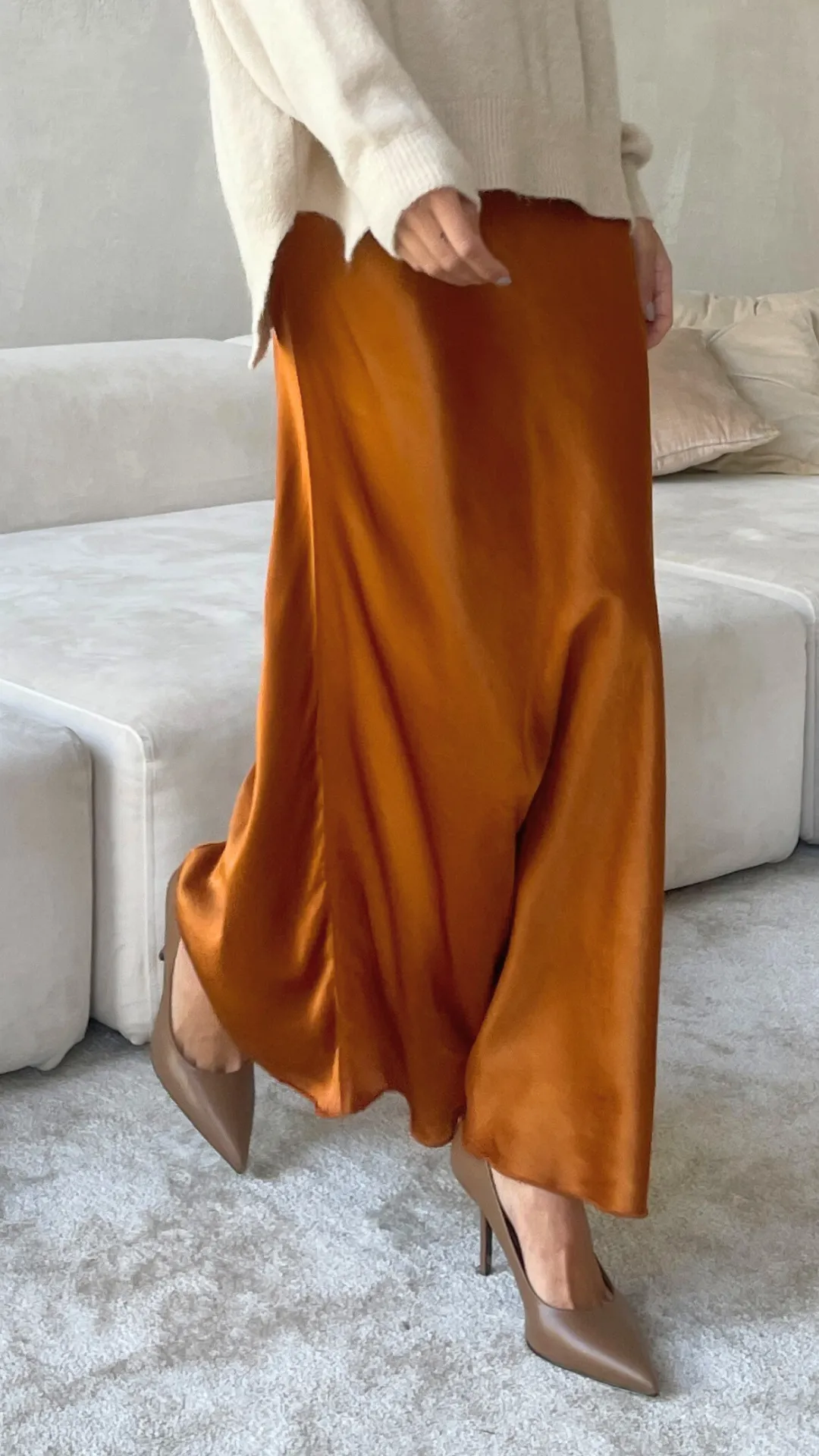 SASHA SKIRT - BURNT ORANGE