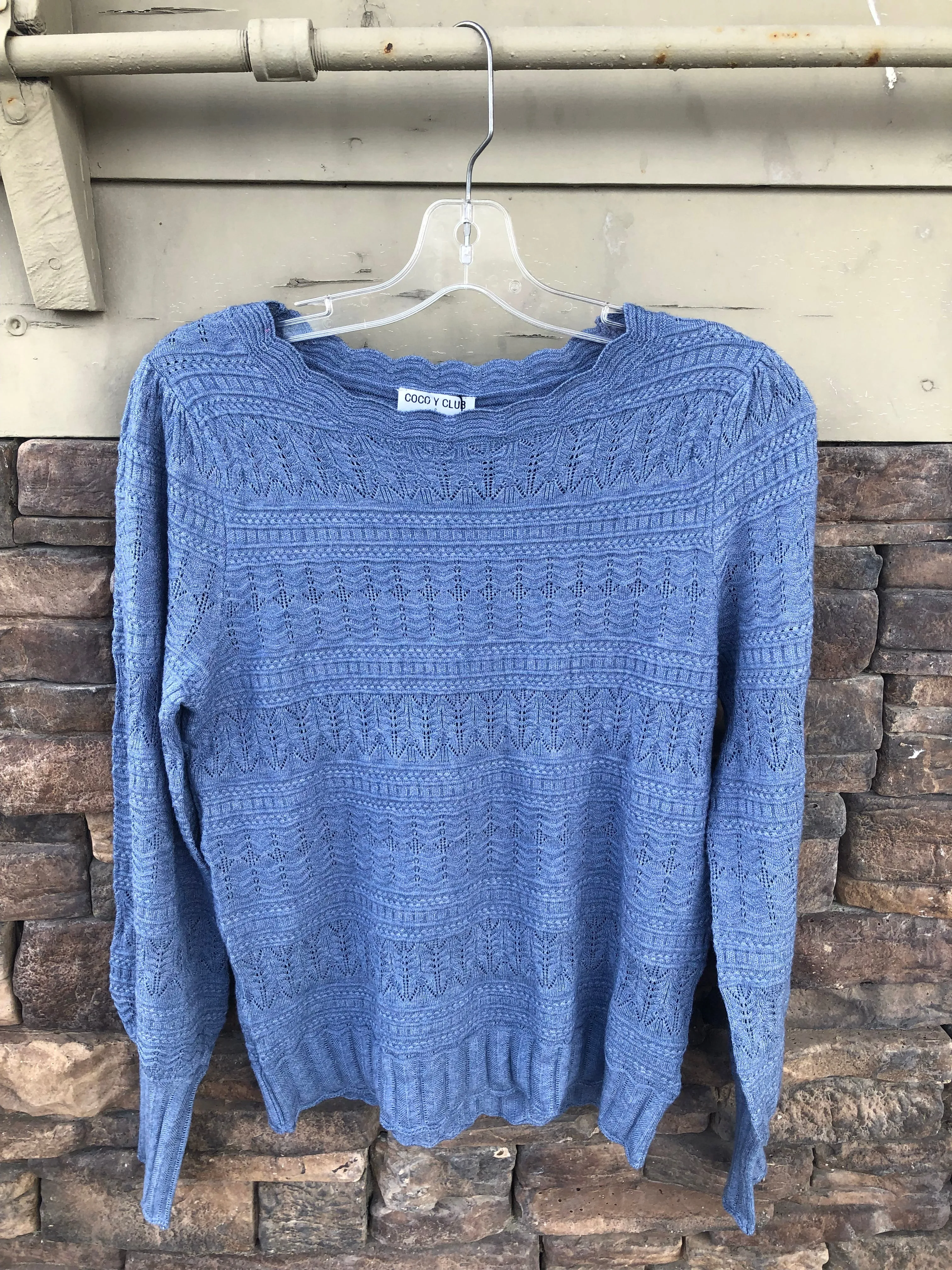 Scalloped Sweate