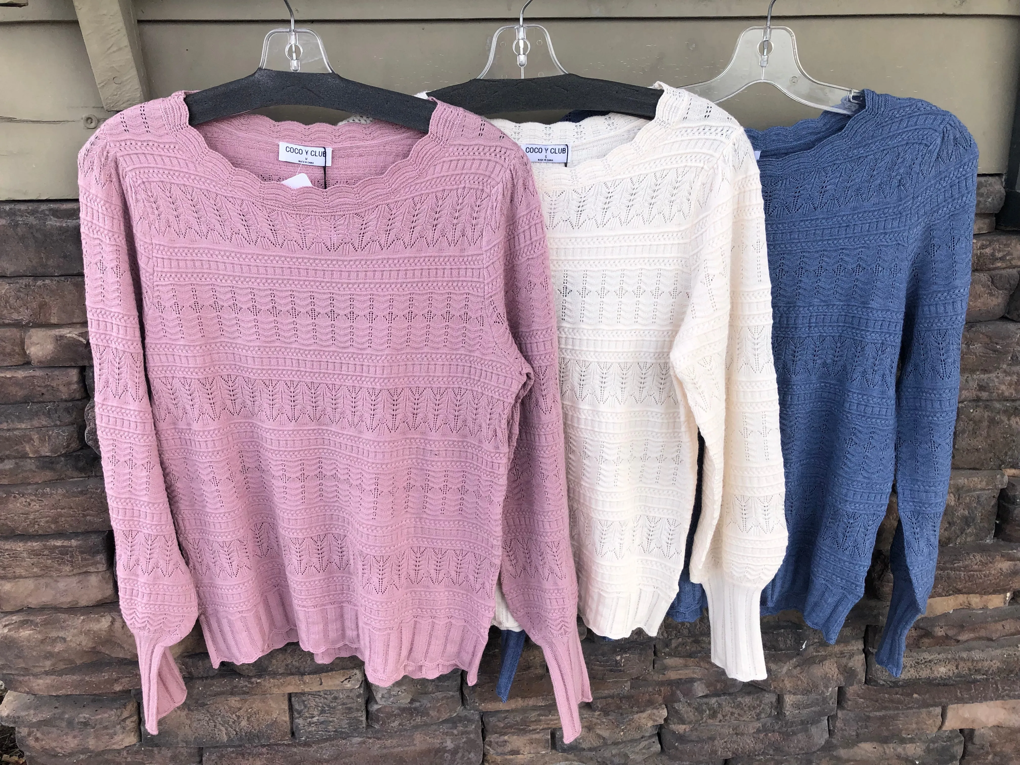 Scalloped Sweate