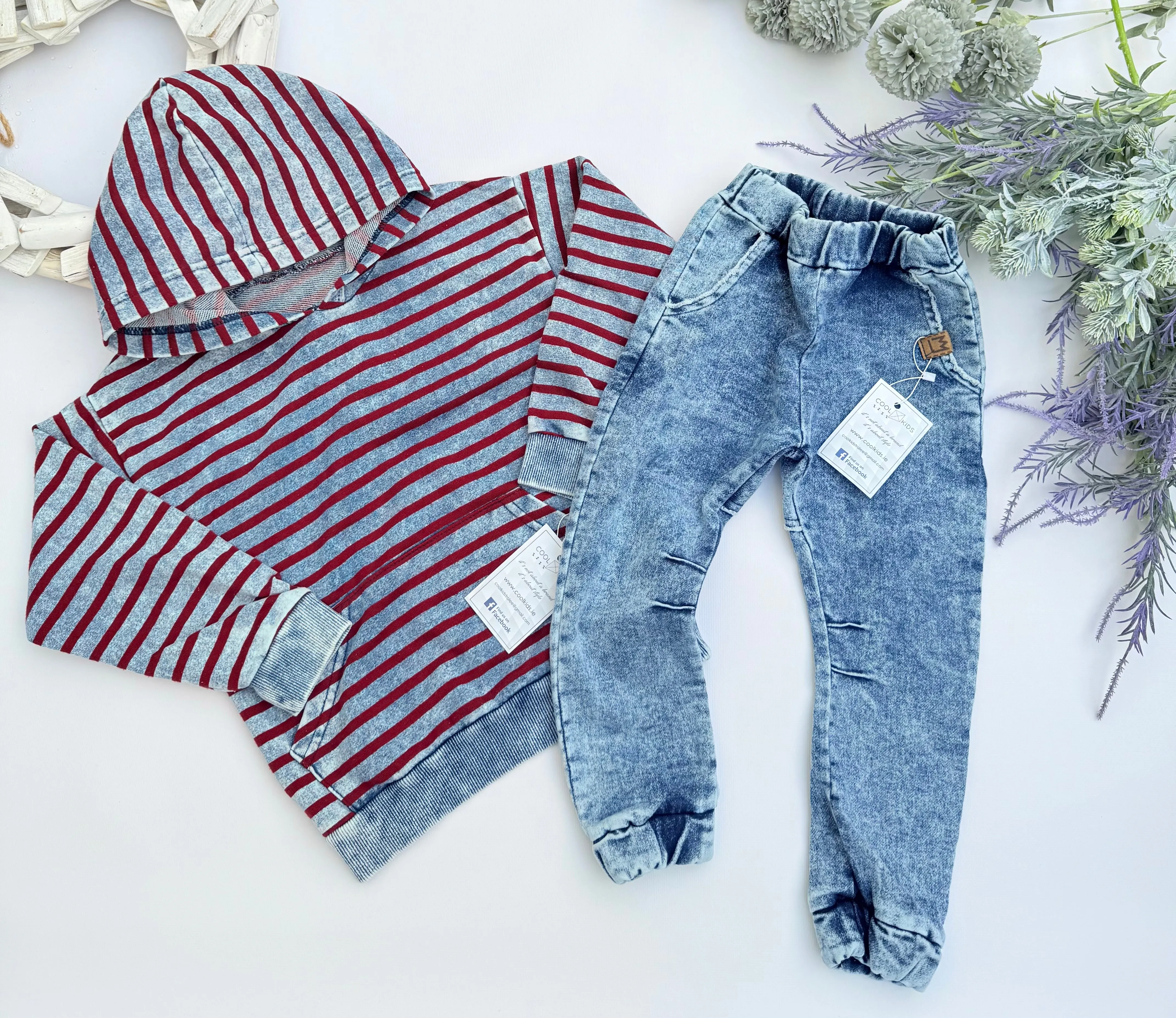 Soft denim pants