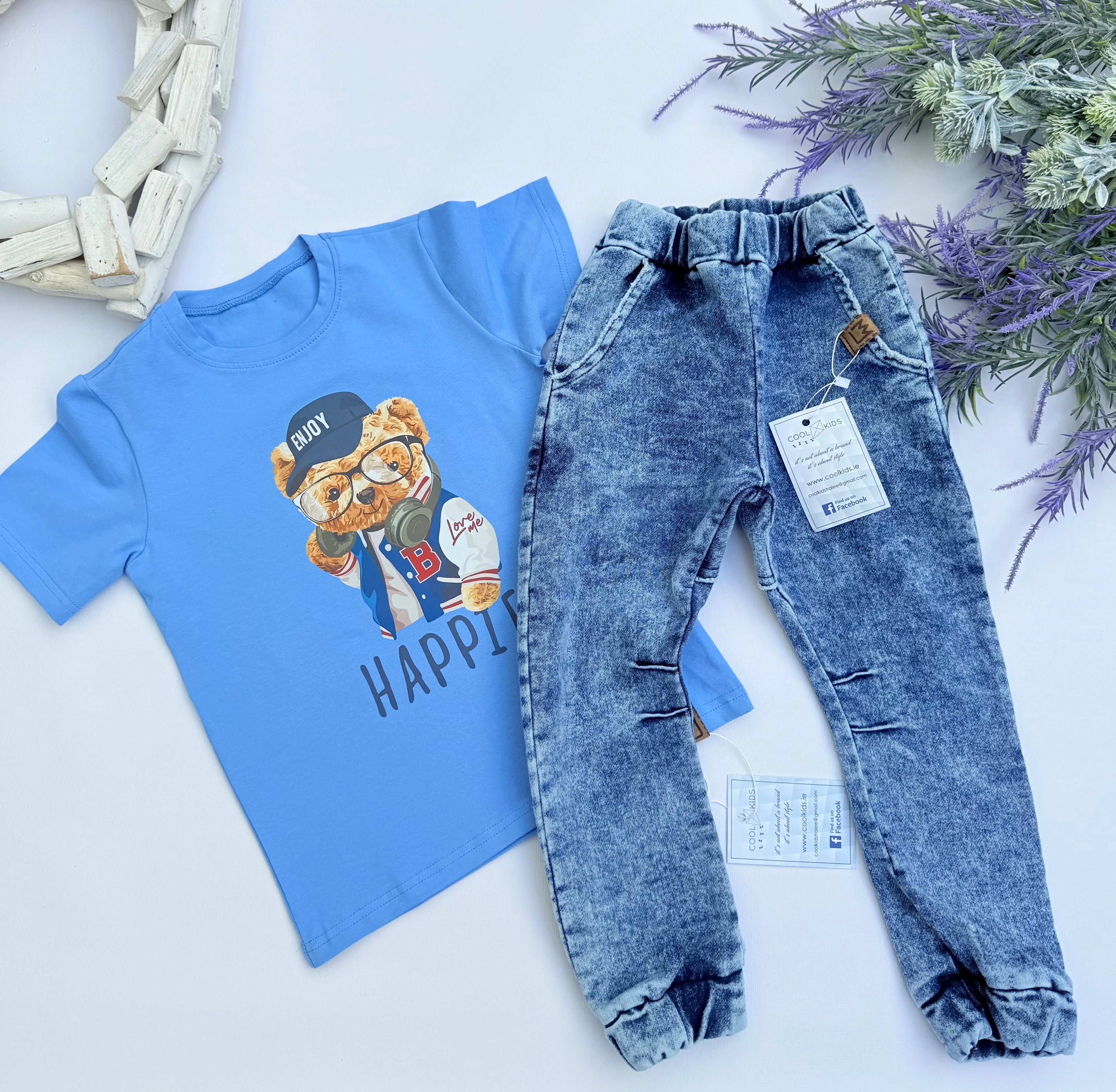 Soft denim pants
