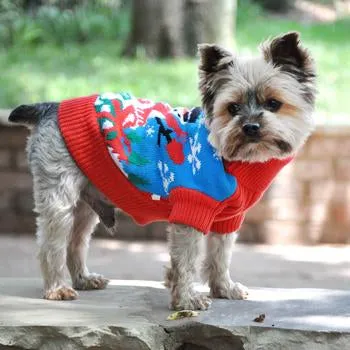 Ugly Snowman Holiday Dog Sweater - Combed Cotton