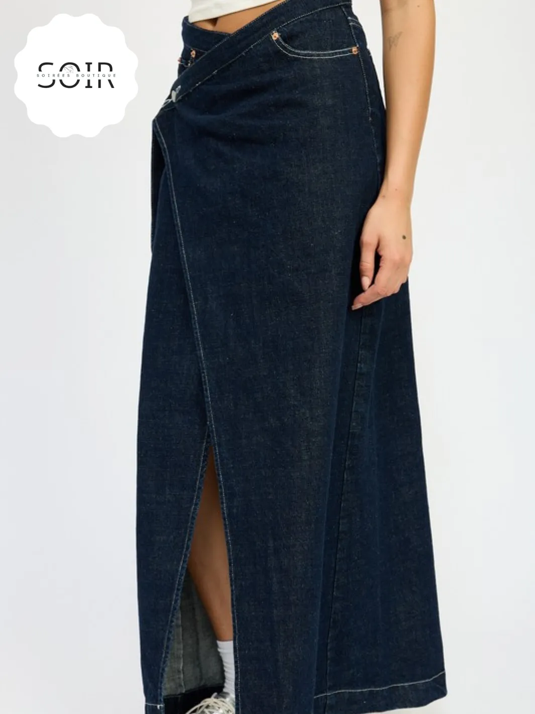 Urban Drape Luxe Denim Skirt