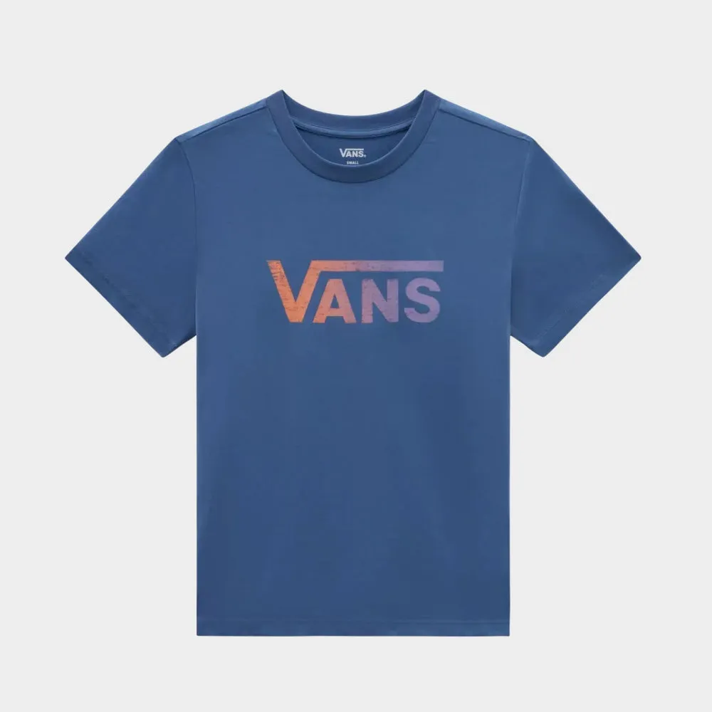 Vans Womens Drop V Tee Blue/Multi _ 181730 _ Blue