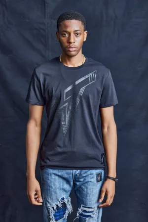 Walk The Line ST Logo T-Shirt in Black