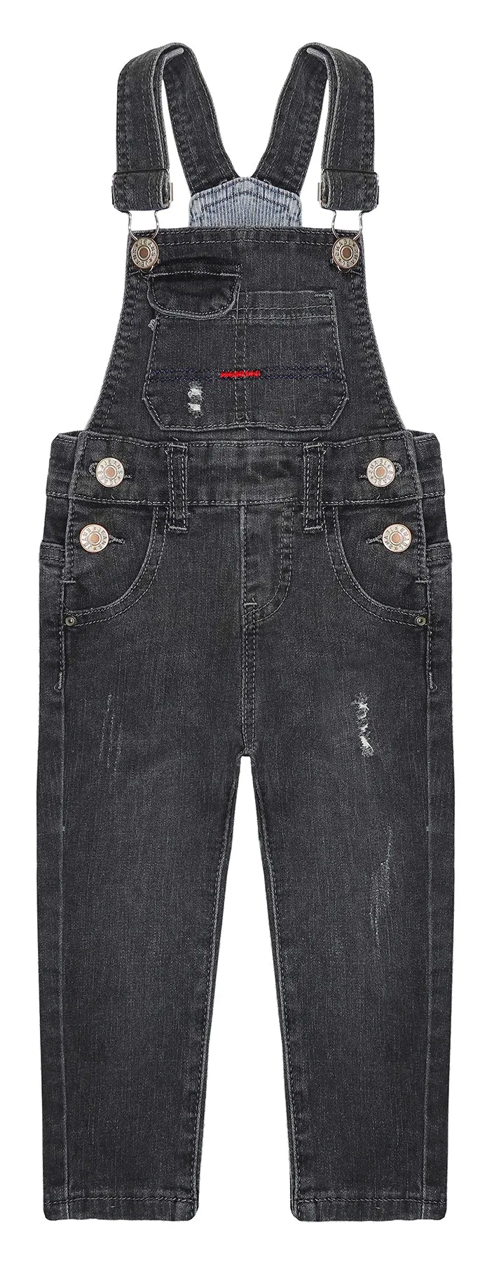 Wearproof Fit Soft Jeans Ripped Bib Pocket Fashion Denim Overalls